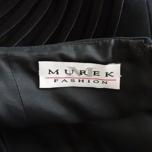 NWOT Designer Cocktail/Party Black Women's Dress with Beaded Straps Fringes - Picture 9 of 15